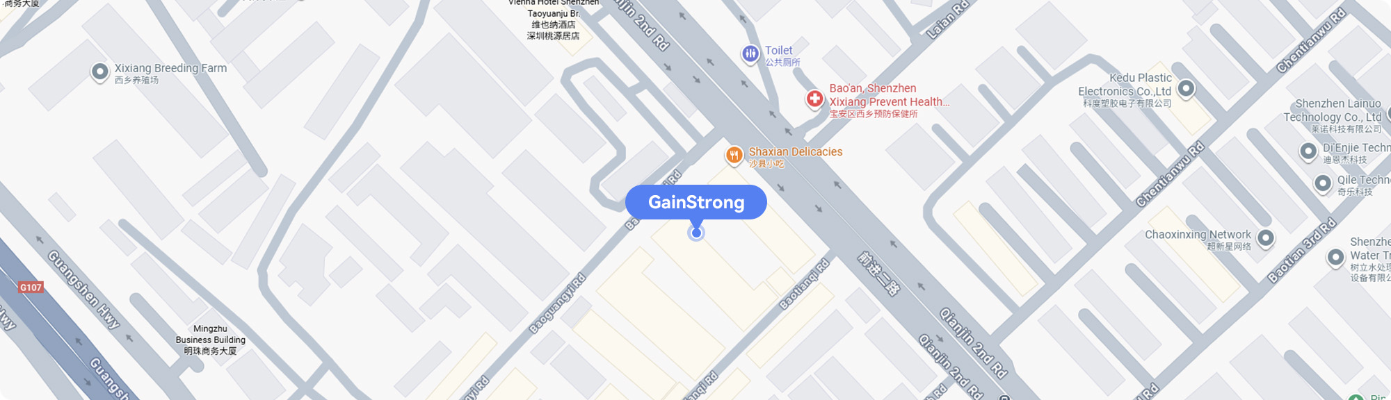 GainStrong Location Map