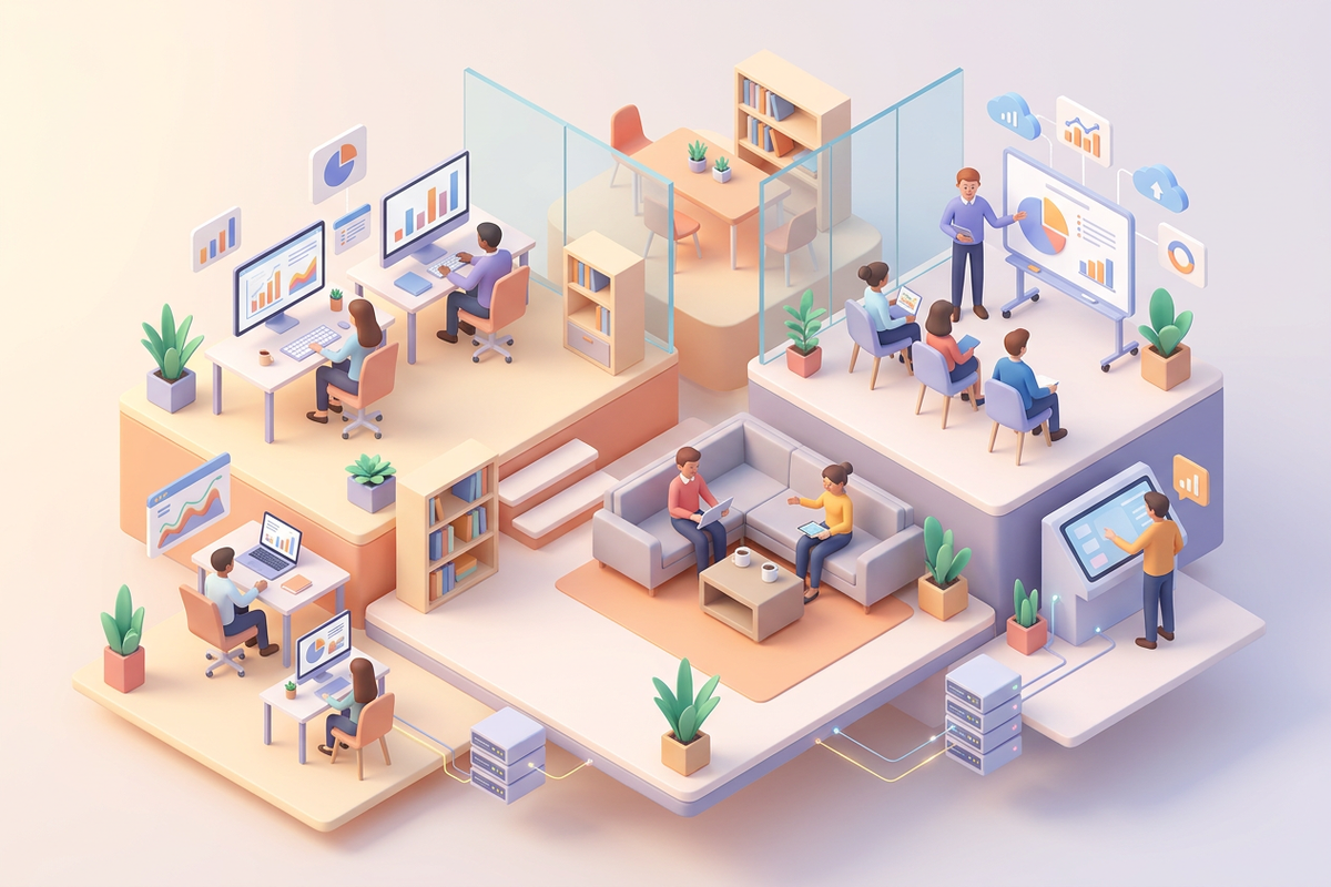 Salon stylist mid-service while phone rings and calls are missed