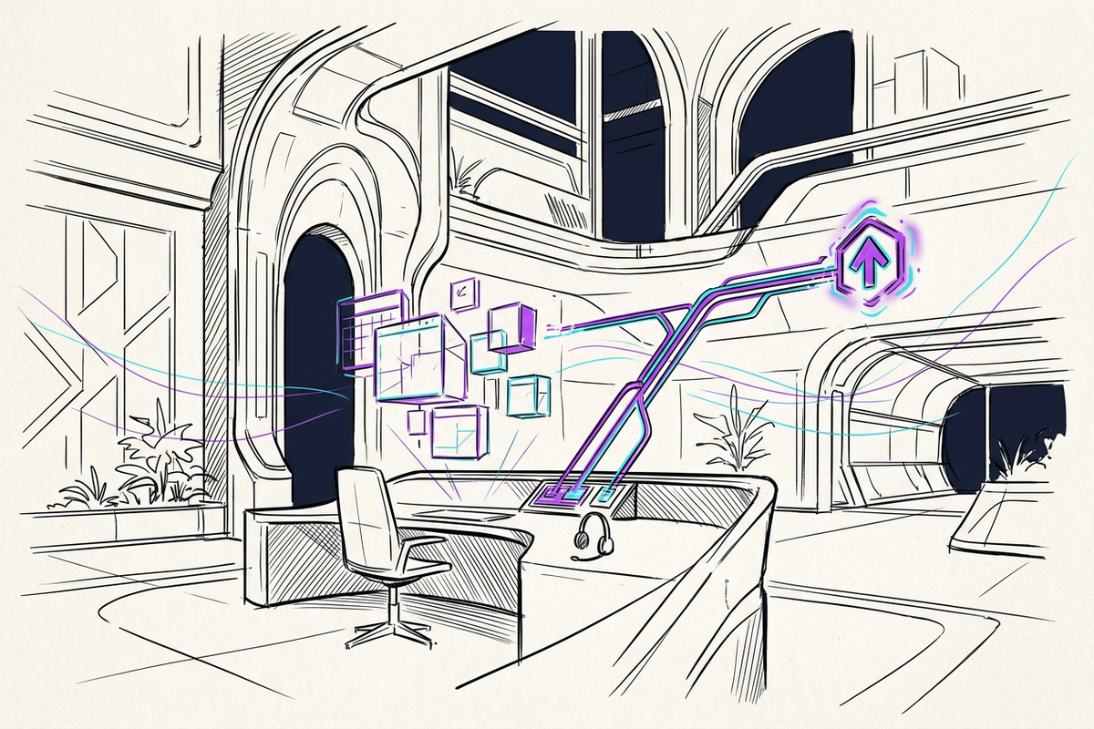 Escalation handling and governance loop for a managed virtual receptionist service