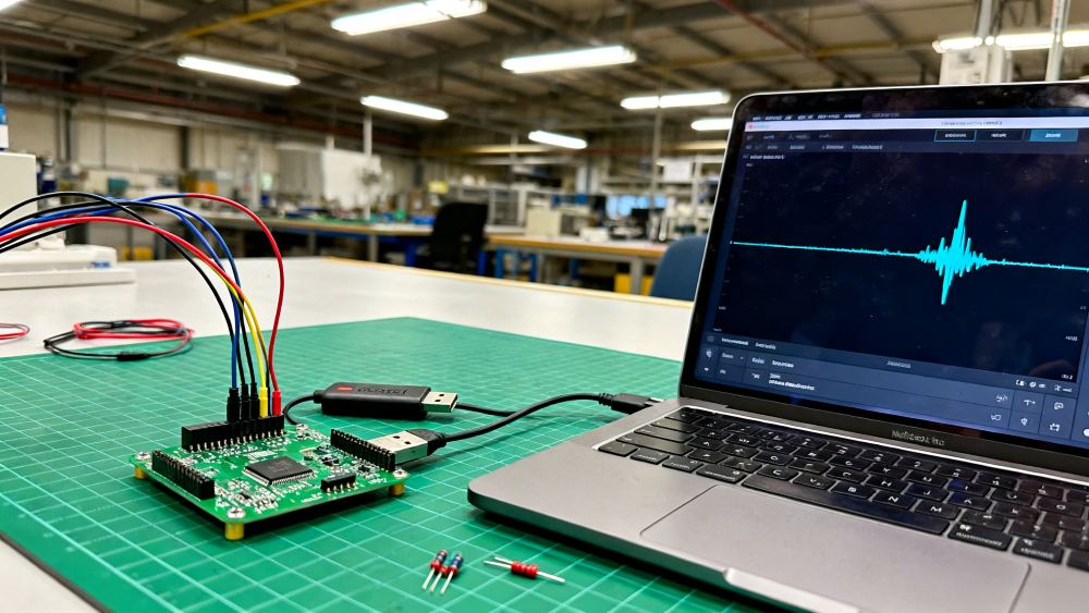Recording waveform on development board