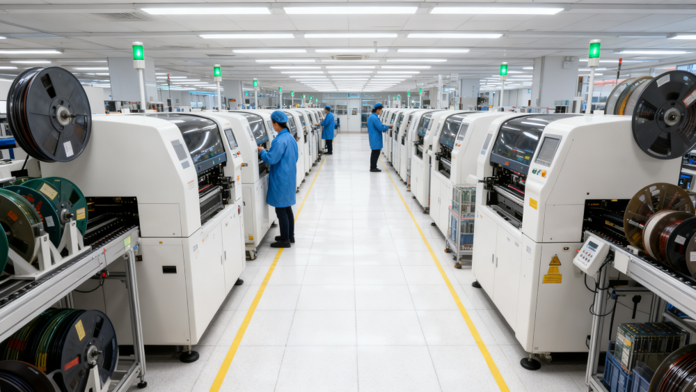SMT manufacturing and assembly line in Shenzhen at GMIC