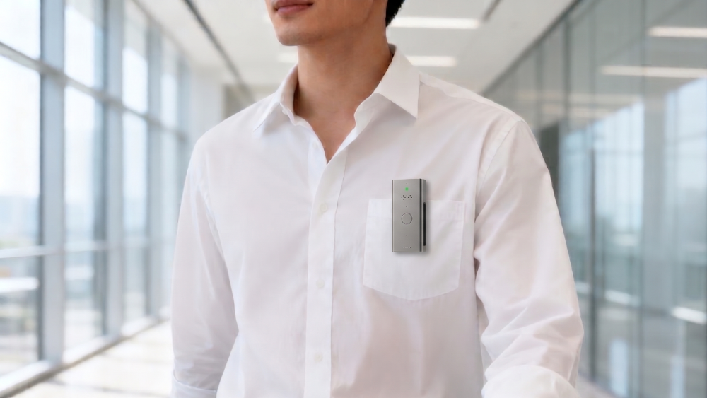 Smart badges for enterprise voice capture