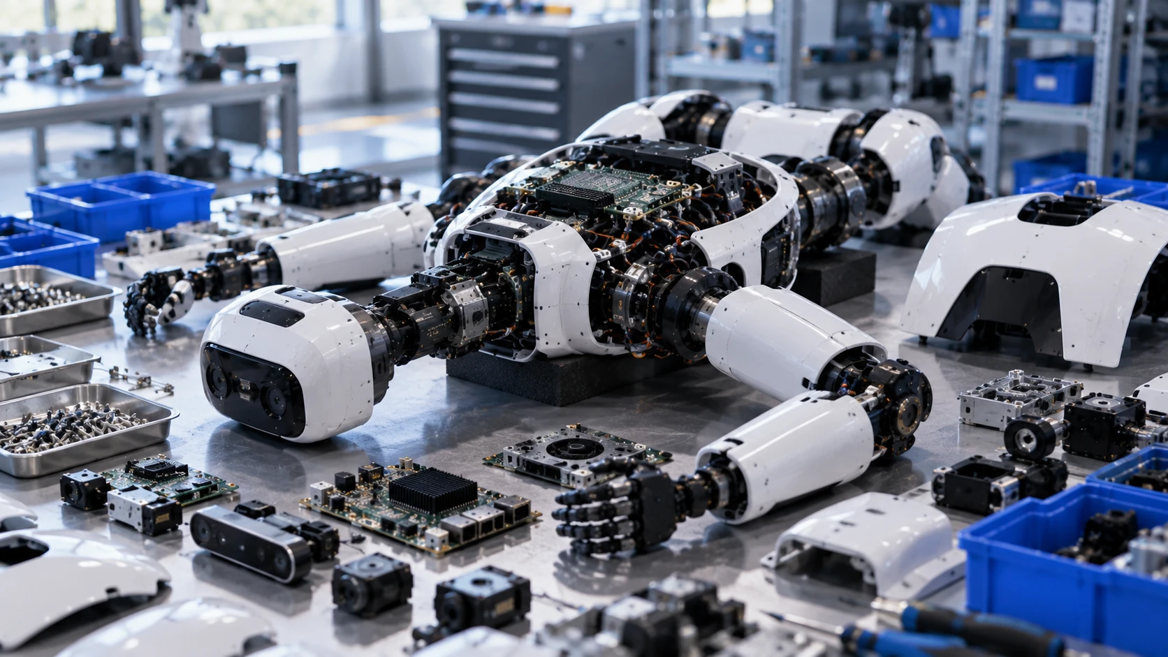 Hardware development for humanoid and service robotics: audio, sensors, embedded compute, and production electronics