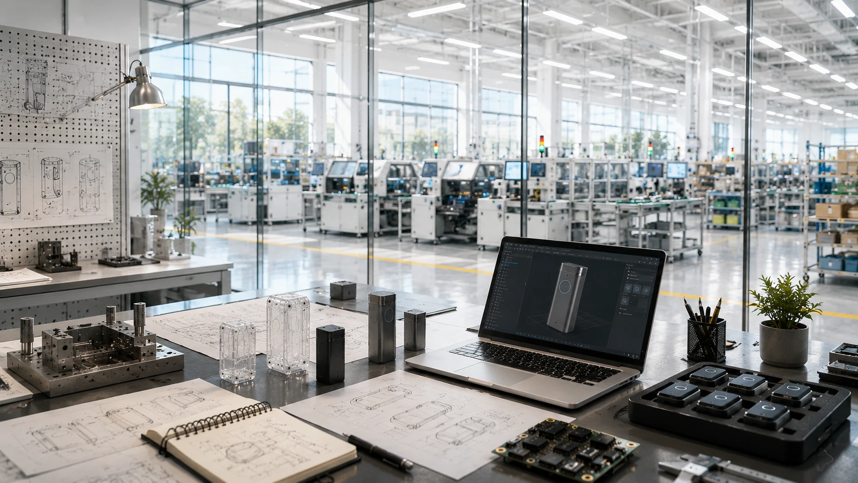 SMT production line assembling AI hardware boards